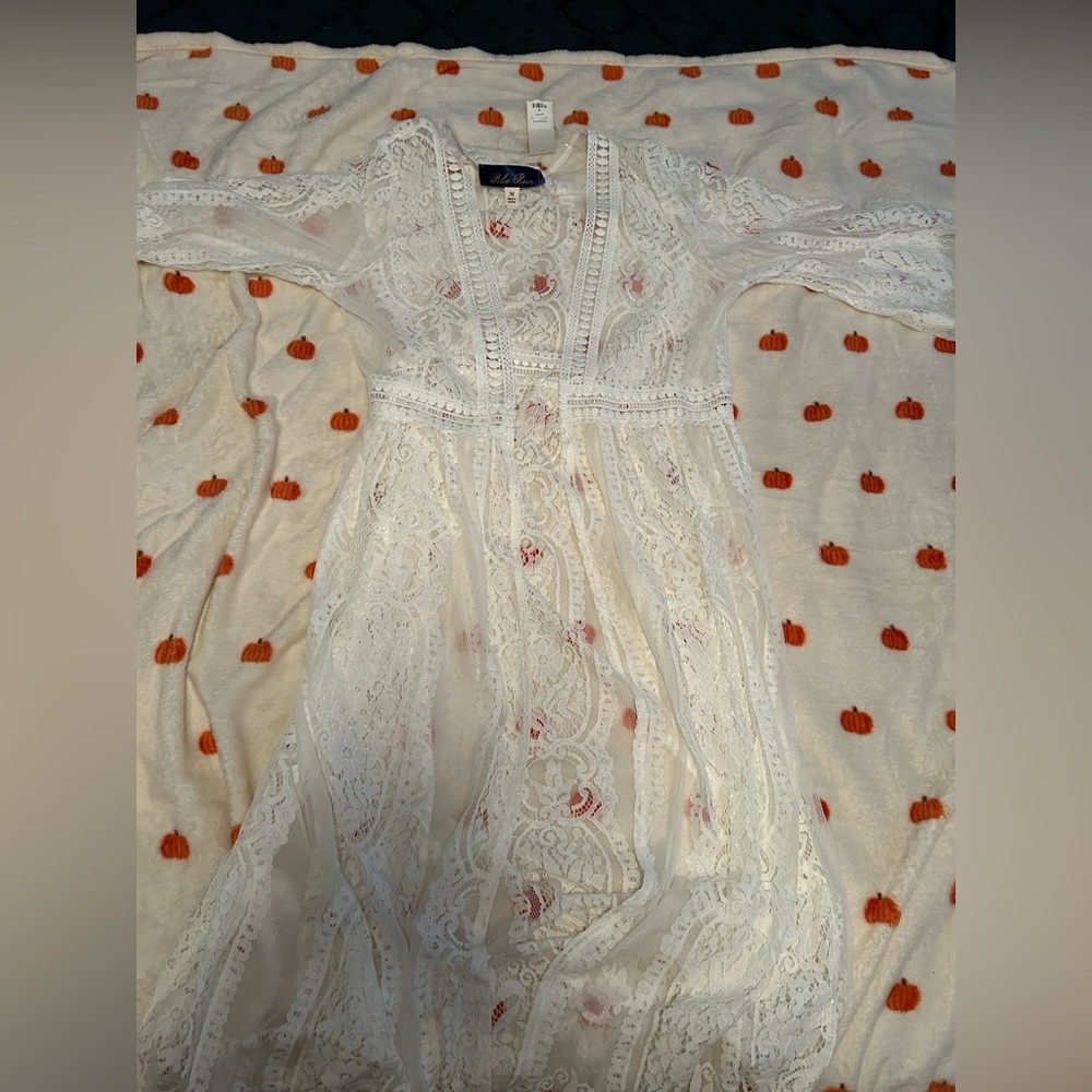 Nwt blue rain lace kimono